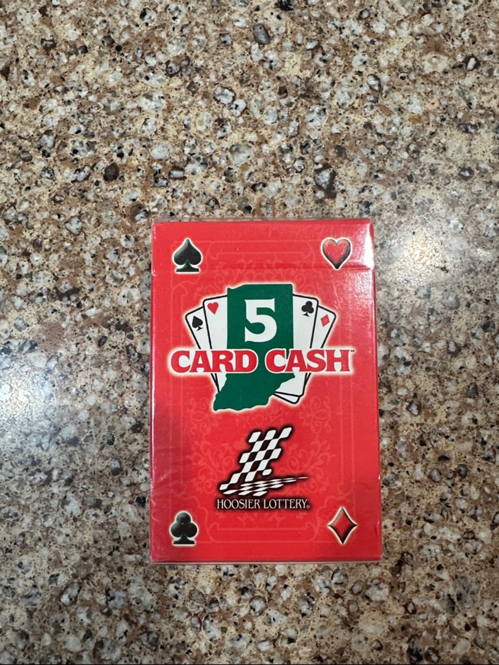 5 Card Cash Red Playing Card Deck